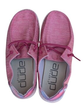 Youth Hey Dude Heathered Pink Slip-On Sneakers
